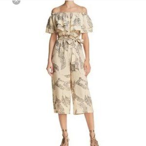 SADIE & SAGE Palm Off Shoulder Jumpsuit